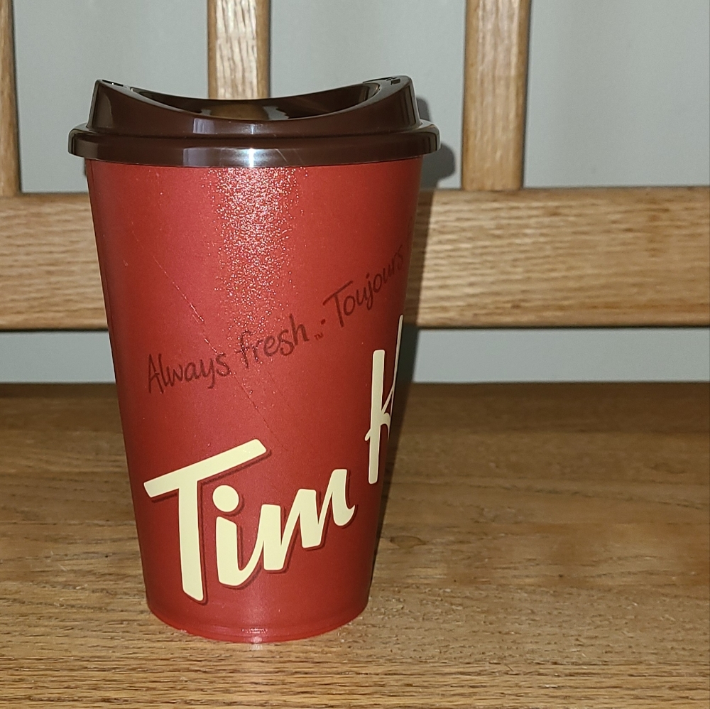 Reusable Tim Hortons plastic cup